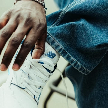 New Balance 550 Blue Groove - on feet