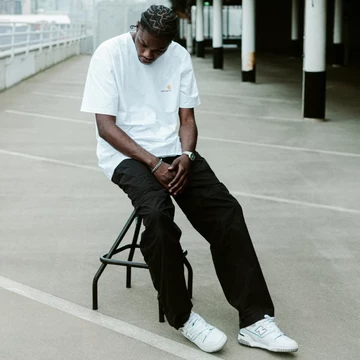 New Balance 550 Grey - on feet