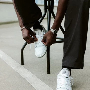 New Balance 550 Grey - on feet