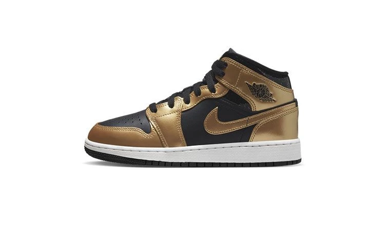 Jordan 1 Mid Metallic Gold Dead Stock