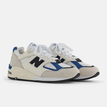 New Balance 990v2 White Blue