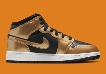 Jordan 1 Mid Metallic Gold