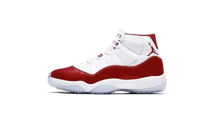 Jordan 11 grey and red hotsell