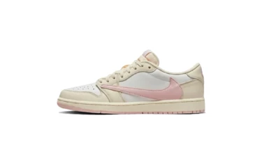 Travis Scott x Nike Air Jordan 1 Low Sail Shy Pink