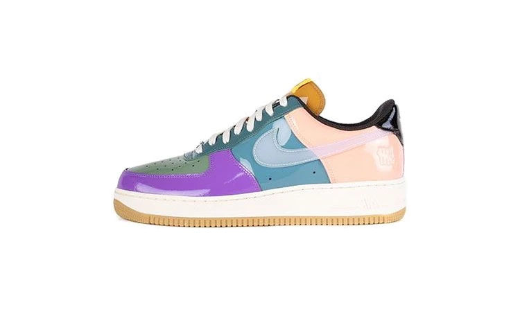 UNDEFEATED Air Force 1 Multi Patent Purple Green