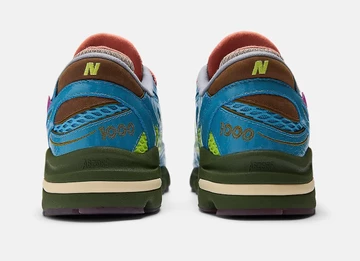 Salehe Bembury x New Balance 1000 Fog Be The Cloud von hinten