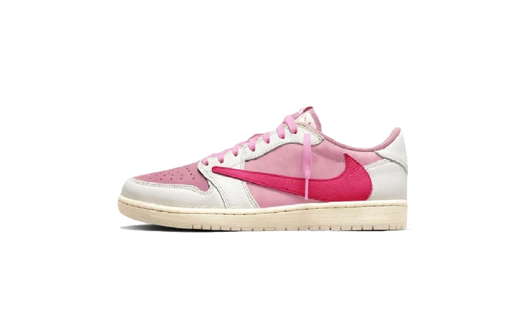 Travis Scott x Jordan 1 Low Muslin Shy Pink