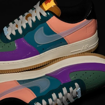 UNDEFEATED Air Force 1 Multi Patent Purple Green