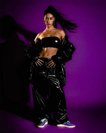 UNDEFEATED Air Force 1 Multi Patent Purple Green