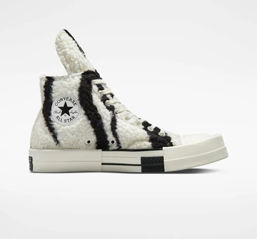 Rick Owens Converse Chuck 70 Zebra Sherpa