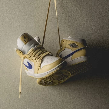 Jordan 1 Mid Lemon Wash
