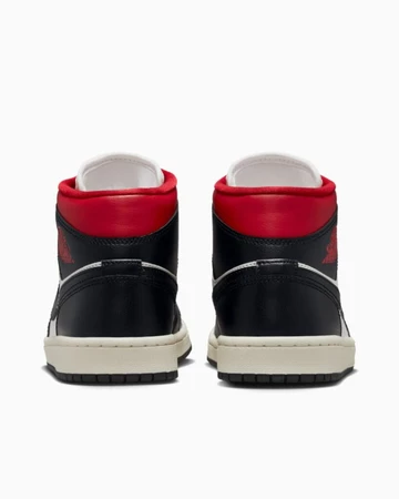 Jordan 1 Mid Black Gym Red