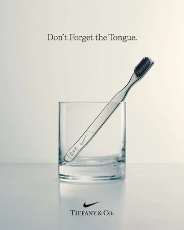 Tiffany Air Force 1 Low Black Zahnbürste Brush