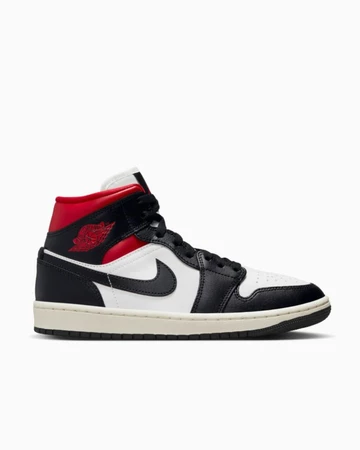 Jordan 1 Mid Black Gym Red
