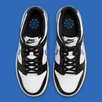 Dunk Low GS Panda Blue Swoosh