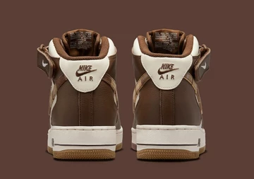 Air Force 1 Mid Cacao Plaid