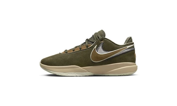 Nike LeBron 20 Olive Suede