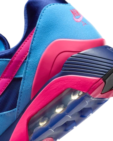 Air Max 180 University Blue Hyper Pink Ferse Details