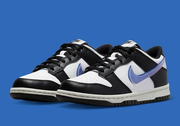 Dunk Low GS Panda Blue Swoosh
