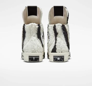 Rick Owens Converse Chuck 70 Zebra Sherpa