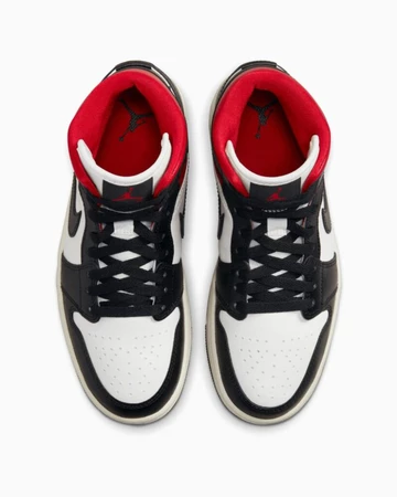 Jordan 1 Mid Black Gym Red