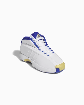 adidas Crazy 1 White Royal Yellow seitlich von Vorne