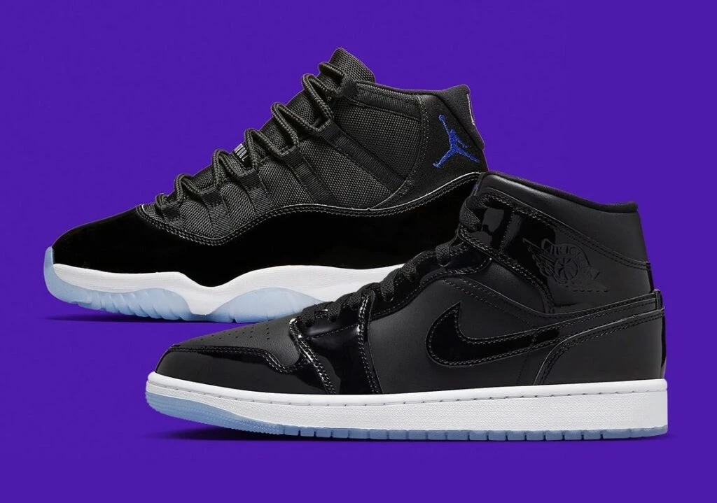 All black space jam jordans online