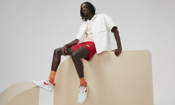 Nike Air Force 1 Just Do It White Red - on feet