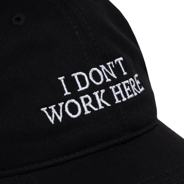 I Don't Work Here Cap IDEA Books IDEA-30BLK | Dead Stock