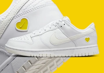 Nike Dunk Low Yellow Heart Valentines Day
