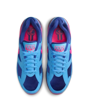 Air Max 180 University Blue Hyper Pink Paar von oben