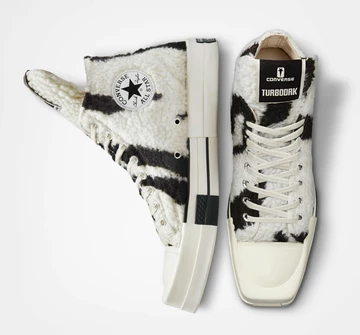 Rick Owens Converse Chuck 70 Zebra Sherpa