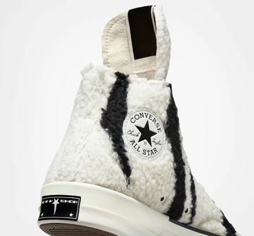 Rick Owens Converse Chuck 70 Zebra Sherpa