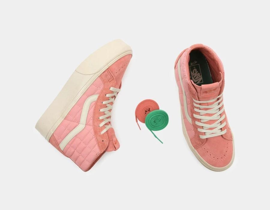 Joe Freshgoods Vans SK8-Hi Reissue Platform Coral Pink