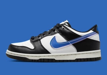Dunk Low GS Panda Blue Swoosh