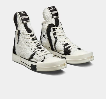 Rick Owens Converse Chuck 70 Zebra Sherpa