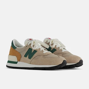 New Balance 990 v1 Tan Green