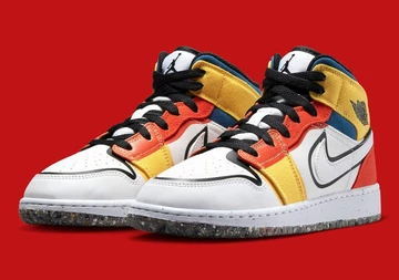 Jordan 1 Mid Multi-Color Canvas