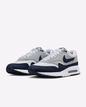 Nike Air Max 1 Golf Wolf Grey Obsidian Paar seitlich