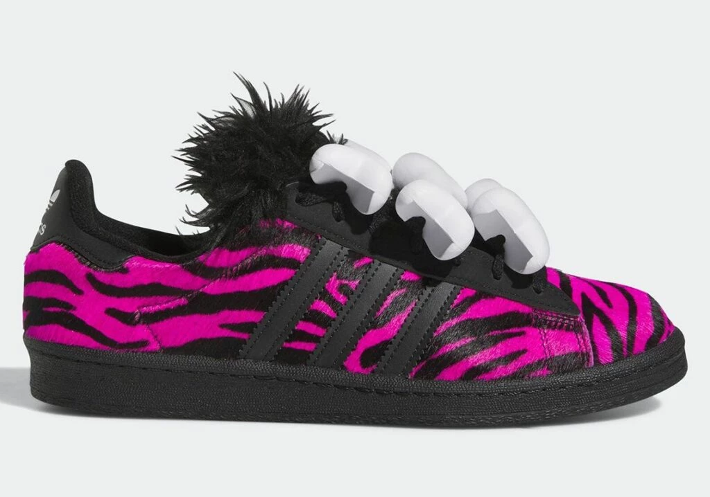 Jeremy Scott adidas Campus 80s Bones Magenta HQ4494 Dead Stock