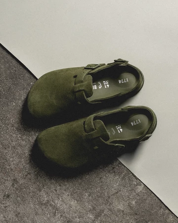 Birkenstock Tokio 1774 Moss Lookbook von Oben