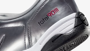 Nike T90 III Metallic Silver Upper Details