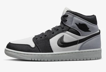 Jordan 1 Mid Canvas Light Steel Grey