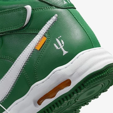 Off White Nike Air Force 1 Mid Pine Green