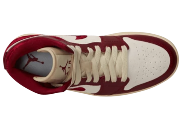 Jordan 1 Mid SE Tiki Leaf Team Red