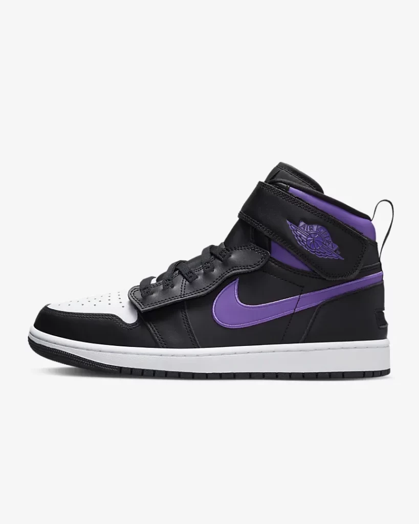 スニーカー Nike Air Jordan 1 High FlyEase Black Bright Violet Jordan 1 High FlyEase Black Bright Violet Men's - CQ3835-051
