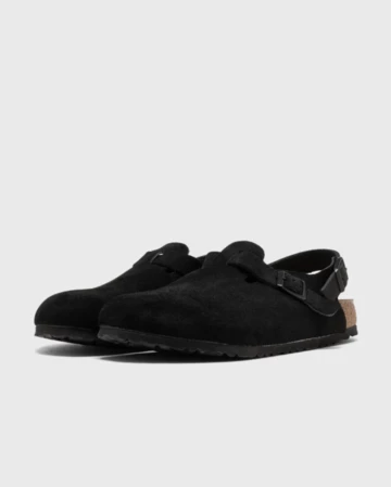 Birkenstock Tokio ll Suede Leather Black schräg