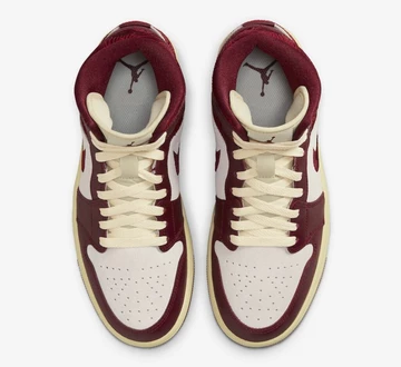 Jordan 1 Mid SE Tiki Leaf Team Red