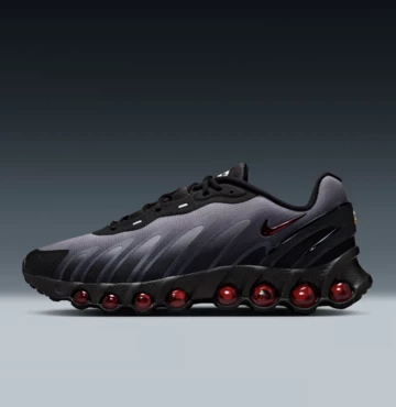 Nike Air Max Dn8 Grey & Gym Red Außenseite