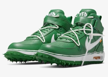 Off White Nike Air Force 1 Mid Pine Green